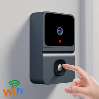 Campainha Visual Sem Fio Porta Inteligente WiFi Câmera HD Exterior Segurança Visão Noturna Vídeo Intercomunicador Troca De Voz Para Telefone De Monitor Doméstico