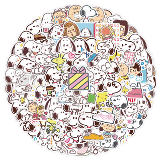 120/60PCS Cute Snoopy Não Repetitivo Adesivos De Grafite À Prova D'água Para Bagagem De Telefone Decalques Notebook Crianças Presente em Oferta na Shopee