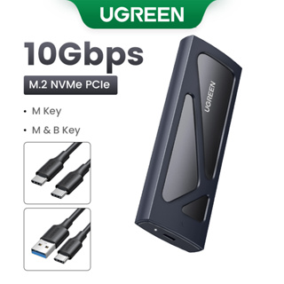UGREEN M . 2 NVMe Adaptador De Caixa SSD 10Gbps USB C 3.2 Gen2 Leitor Externa Sem Ferramentas Suporta Chaves E B & em Oferta na Shopee