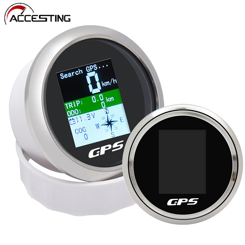 Medidor De Velocidade Digital GPS De 85mm Nó MPH Km/h Ajustado Velocímetro Com Antena Voltímetro Para Odômetro De Motocicleta De Barco em Oferta na Shopee