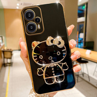 POCO F5 Pro Suporte Da Caixa Do Espelho Telefone Em Silicone Macio