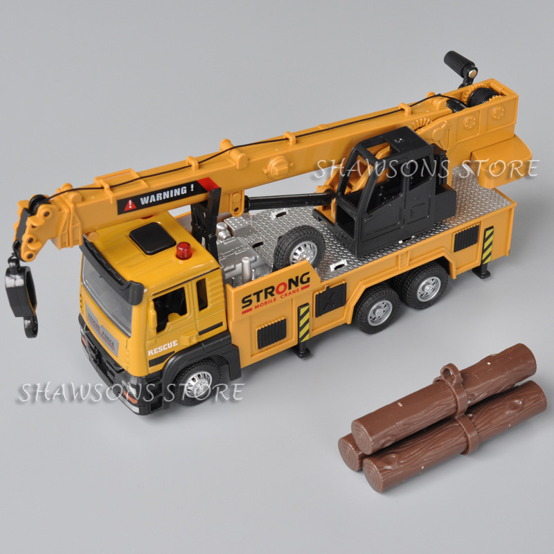 1 : 50 Balança Diecast Modelo Veículo De Engenharia De Caminhões Brinquedos Réplica De Guindaste Pesado Pull Back With Sound Light em Oferta na Shopee