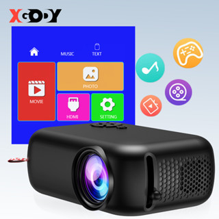 XGODY A10 Projetor Pequeno Reforçado Portátil 1800LM multi-device Compatível Para Teatro De Crianças Com colchete
