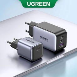 Carregador Rápido De Parede UGREEN 65W 30W 20W GaN Para Tablet PD 3.0 3.0 4.0 SCP PPS iPhone 14 pro Max Mais USB C Carga