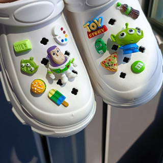 Buzz Lightyear Sapato Fivela/Jibbitz/Desenhos Animados Acessórios Para Sandálias Plataforma