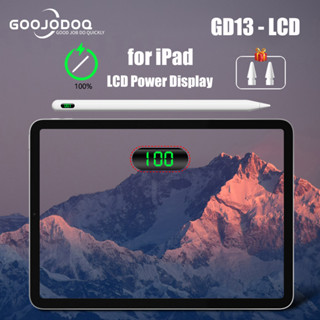 2023 Novo Goojodoq Para Lápis iPad 2 1 Caneta Stylus Com Visor Digital De Energia E Cabo De Carregamento Typc/OTG Sensível À Inclinação Da Palma 2018-2022
