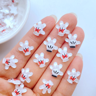 50 Peças Mini 11 * 12mm Manicure Manicure Resina Brilhante de Garra de Gato Decorações Artesanato Brincos Decorações Alimentícias Acessórios de Bricolage Manicure