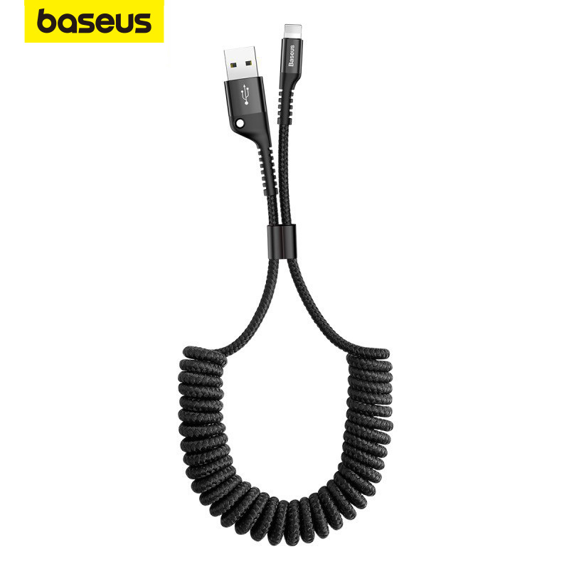 Cabo USB Baseus Spring Compatível Para Carregamento De Telefone em Oferta na Shopee