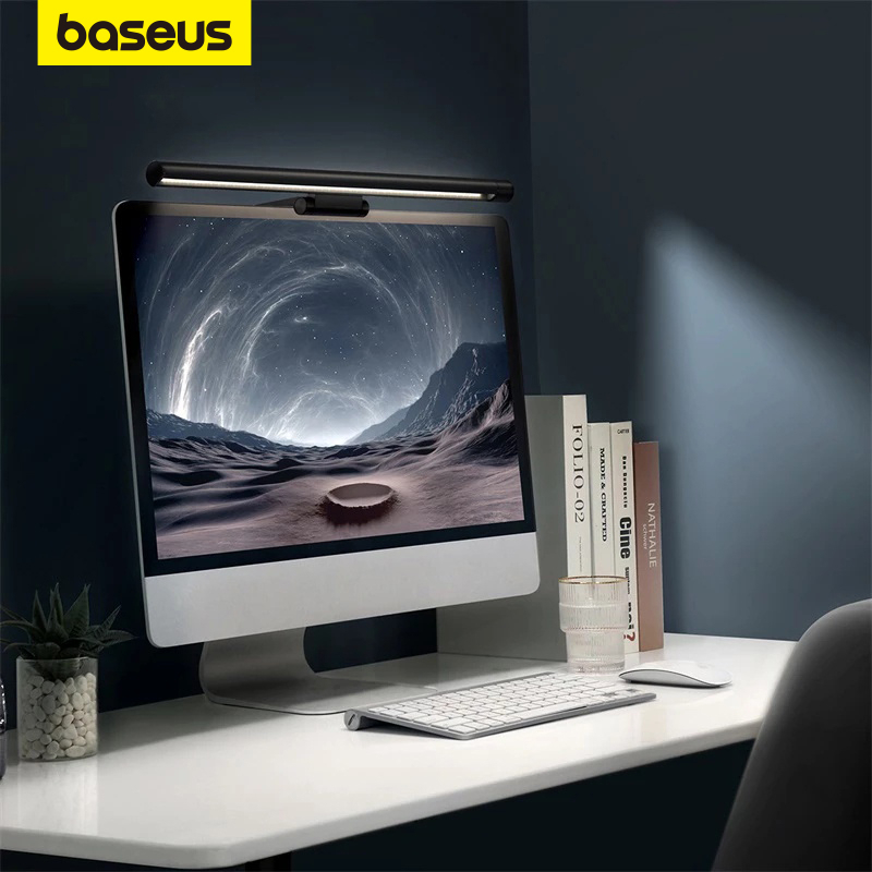 Baseus Luminária De Mesa Com Led Ajustável Para Monitor Lcd / Laptop (Pro) em Oferta na Shopee