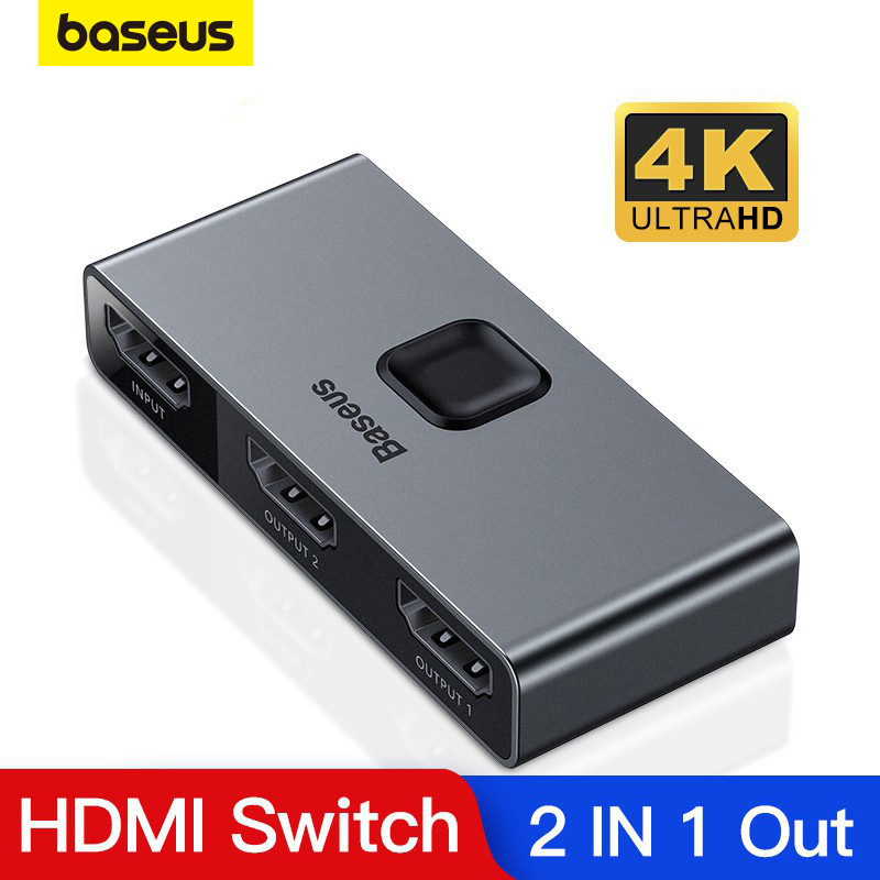 Baseus 2-in 1 or 1- in 2 HDR HDMI Splitter Bidirecional 4K 60Hz