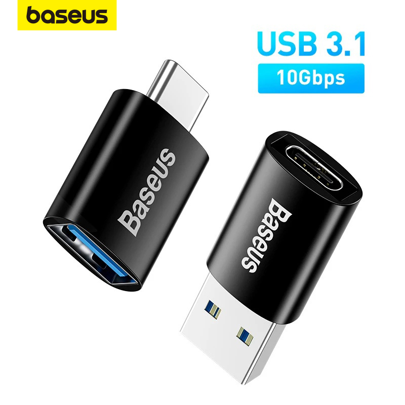 Baseus Adaptador USB 3.1 OTG Tipo C Para Macbook pro Air Samsung S10 S9