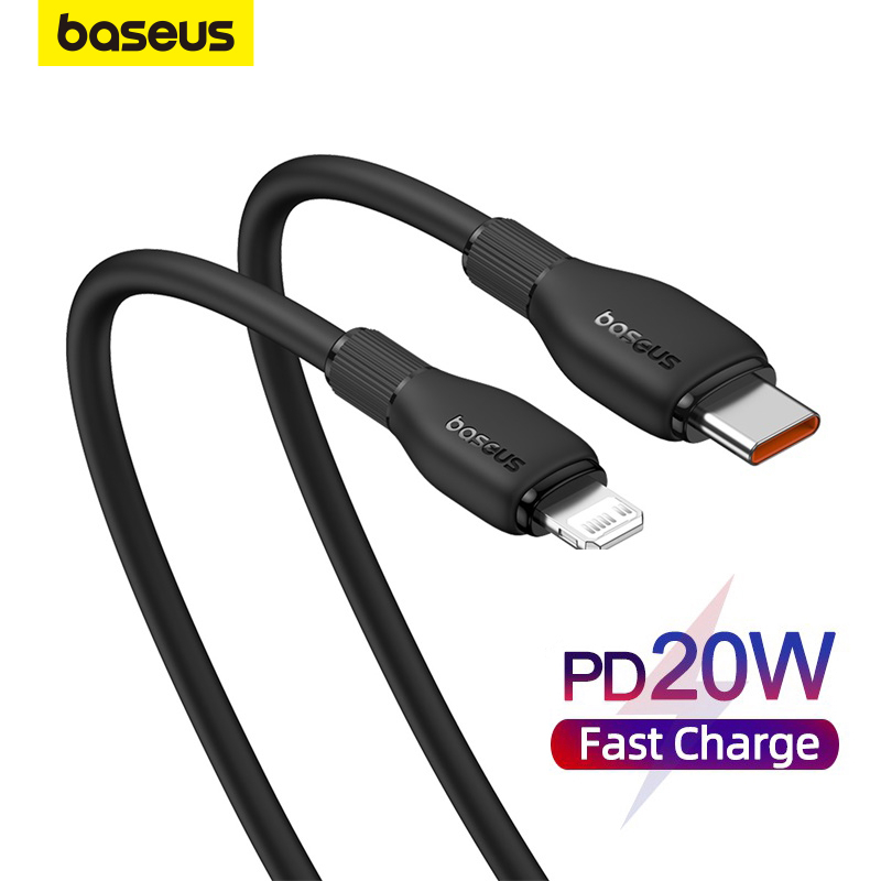 Baseus PD 20W Type-C to Lighting Quick Charge Cable For Phone 12 13 Pro Max em Oferta na Shopee