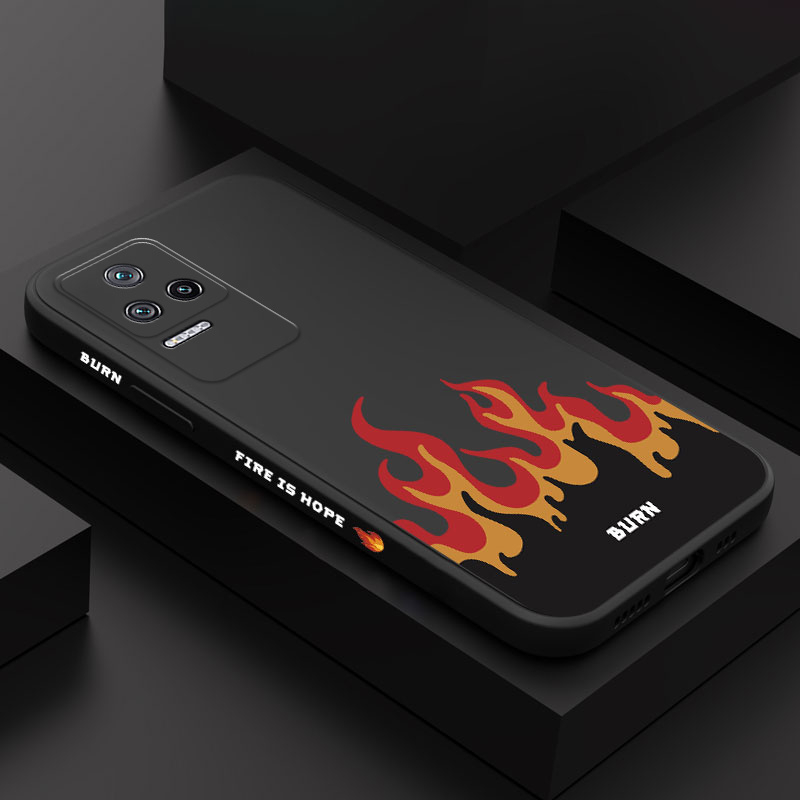 Estojo De Telefone De Incêndio Feroz Para Xiaomi Poco M4 F4 X4 PRO 4G 5G GT C40 Capa De Design Criativo