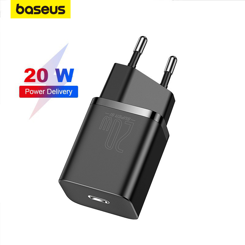 Carregador Baseus 20w Super Si Mini Usb C Para Celular 12 Suporte Qc3.0 Pd Carregamento Rápido iPhone 15 em Oferta na Shopee