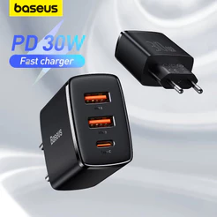 Carregador Baseus 30w Pd Carregamento Rápido Usb Tipo C Para iPhone 15 Pro Max
