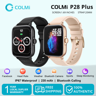 COLMI P28 Plus Bluetooth Calling relógio inteligente homem ip67 à prova dip67 água mulher dial chamada smartwatch gts3 para android ios telefone