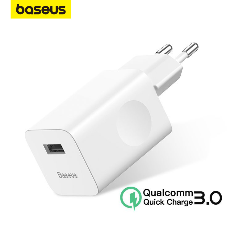 Baseus 24W Mini USB Fast Charger For Phone em Oferta na Shopee