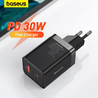 Carregador Rápido Tipo C Porta Dupla Baseus Pd 30w Qc3.0 Usb Para iPhone 15 X Xs 8 Macbook