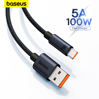 Cabo Tipo C Baseus USB 100W Para Huawei Honor Super Charge em Oferta na Shopee