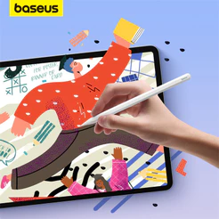 Caneta Baseus Smooth Escrita 2 Séries Stylus Para Lápis Apple Com Indicadores LED De Carregamento Sem Fio