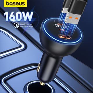 Baseus 160w Carregamento Rápido Carregador De Carro Qc 5.0 Para Laptops Tablets em Oferta na Shopee