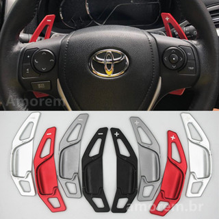 Volante Paddle Shift Em Alum Nio Para Toyota Yaris Vios 2019-2023 Corolla Altis 2015-2019 Hilux Revo Fortuner