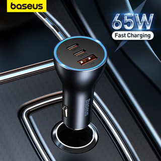 Baseus 65W Universal Carro Carregador 25W PD Rápido Carregamento Para iPhone 13 14 Pro Max 3-Portas 3.0 4.0 Huawei Xiaomi