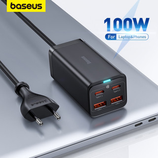 Baseus 100W 4 Em 1 GaN Carregador Rápido De Mesa Para iPhone Xiaomi Samsung