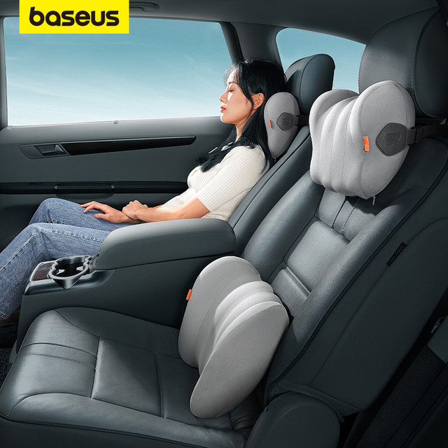 Baseus Encosto De Cabeça Para Carro Não-Temperatura Espuma De Memória Design Ergonômico