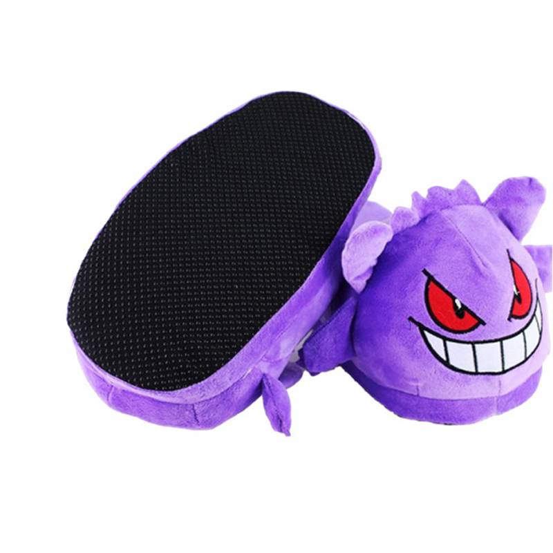 Detalhes do 24cm Anime Dos Desenhos Animados Gengar Chinelos Brinquedos De Pelúcia Bonecas Casa De Inverno Para Crianças Mulheres Me