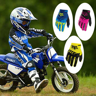 Luvas De Motocross Fox Para Crianças De 6 ~ 13 Anos De Idade Ciclismo MTB De Dedo Cheio Respirável Corrida De Engrenagens
