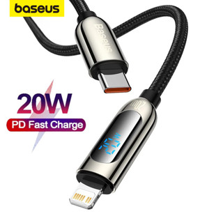 Cabo C Usb De Carregamento Rápido Com Display Digital Baseus 20w Pd Para phone 12 11 Pro Max Xr