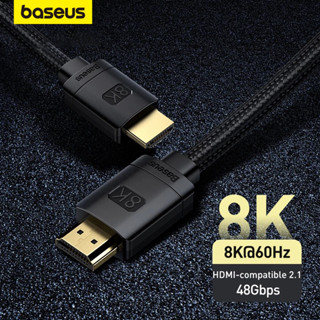 Baseus Cabo Hdmi 8k Para Projetores De Monitor De Tv Portátil Xiaomi Mi Box Ps5 Ps4