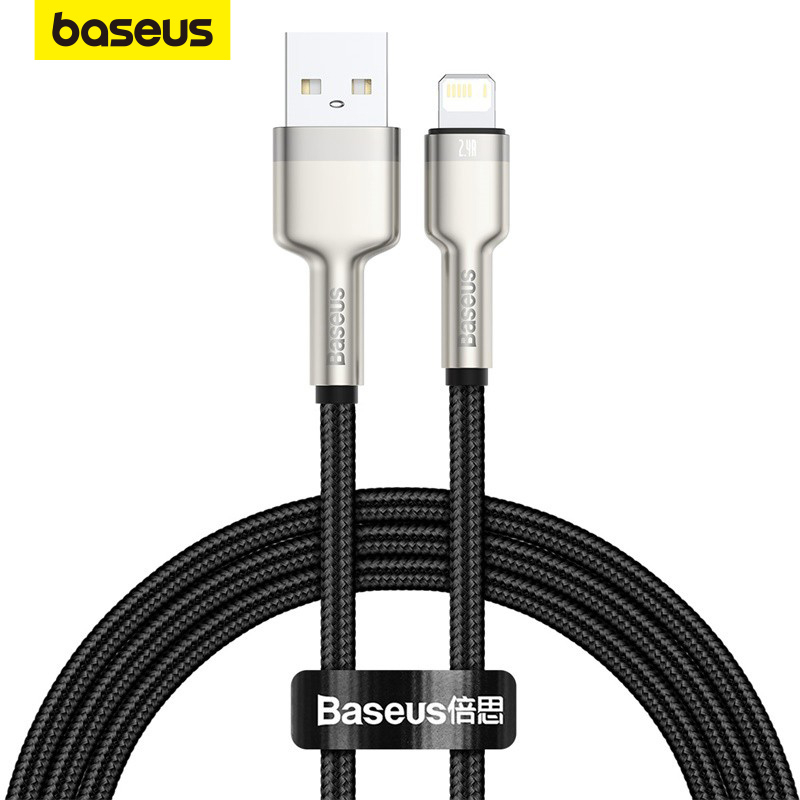 Baseus 2.4A Fast Charging Cable USB To Lighting  for Phone/Ipad em Oferta na Shopee