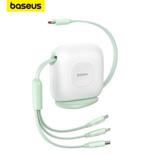 Baseus 3 Em 1 Carregador De Mesa Retrátil Com Cabo Tipo C Compatível Para Phone Macbook