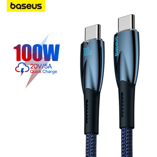 Cabo Baseus 100W PD De Carregamento Rápido Tipo C Para iPhone 15 MacBook iPad Pro Xiaomi Samsung