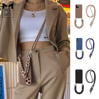 INSCrossbody cordão colar corrente de mármore silicone caso para iphone17 ProMax 17Air 1615 14 Pro Max13 1211 Pro Max XR em Oferta na Shopee