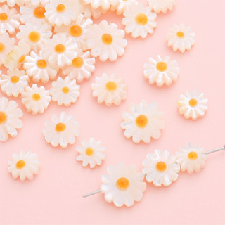 Pingente Pequena Margarida Natural Pulseira De Espaçador De Flores Colar Mulher Boêmia Acessórios De Pérola Material De Jóias Feito À Mão