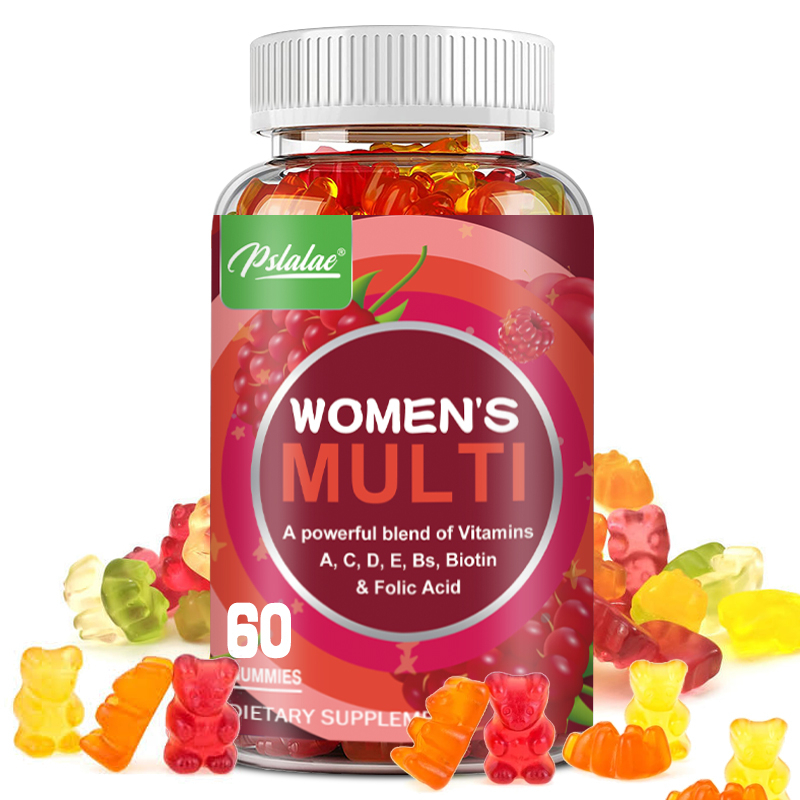 Gomas Multivitamínicas Femininas , Saúde Geral E Suporte Imunológico , Vitaminas A , D , C , Biotina , Ácido Fólico em Oferta na Shopee