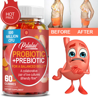 Probiótico + Gomas Prebióticas Para Apoiar Um Trato Digestivo Saudável E Sistema Imunológico