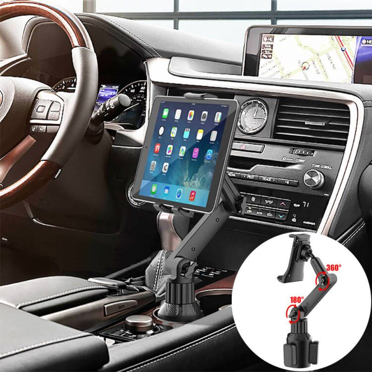 Suporte De Mesa Para Copos Ajustável De 360 Smartphone Carro 270 Barra De Inclinação Base Triangular SUVs