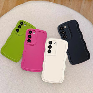 Samsung Galaxy A54 A34 A13 A33 A23 A53 A02S A03S A52S A52S A14 Wave Bumper Candy Cor Slim TPU Fina Capa De Proteção Da Câmera À Prova De Choque