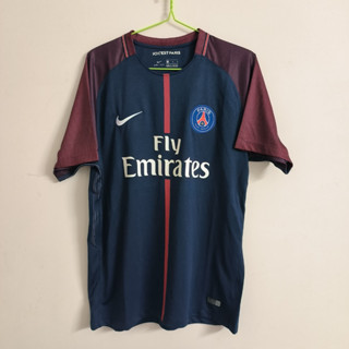 Camiseta Futebol Jersey 17/18 Paris PSG Home Retro Soccer Esportiva Para Adultos