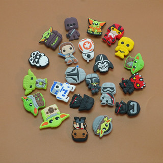 Shoe Decoration for Croc Pins Colorfully Star Wars Shoe Charms Pins Accessories Jibz for Croc Dos Sapatos De Bricolage