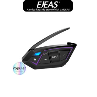 EJEAS MS8 Motocicleta Sem Fio Capacete Bluetooth MS8 Intercomunicador Fone De Ouvido Impermeável IP67 5.1 Para 8 Cavaleiros Shoei AGV KYT Yamaha Honda Forza 250