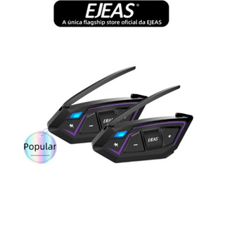 EJEAS 2Pack MS8 Motocicleta Sem Fio Capacete Bluetooth MS8 Intercomunicador Fone De Ouvido À Prova D