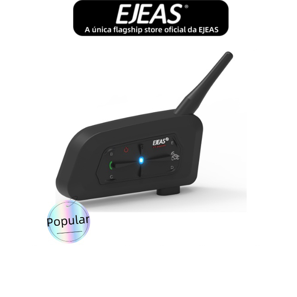 EJEAS V7 Capacete De Motocicleta Bluetooth Intercomunicador Fone De Ouvido À Prova D'água IP65 5.1 1 Pacote Para Shoei AGV KYT Yamaha Honda Forza 250 - Motorcycles