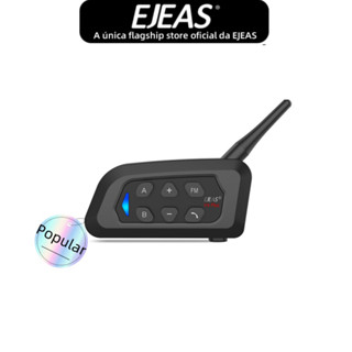 EJEAS V4C PLUS Fone De Ouvido De Intercomunicação Bluetooth Referee , 5.1 , 4 Pessoas Falam Em Tempo real Impermeável 1 Pacote Para Shoei AGV KYT Yamaha Honda Forza 250
