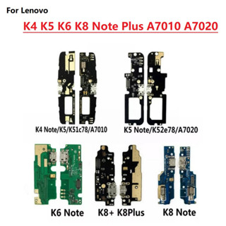 Para Lenovo K4 K5 K6 K8 Nota Plus A7010 A7020 Placa De Carregador USB & Módulo De Carregamento De Microfone Dock Peças De Reposição Flex