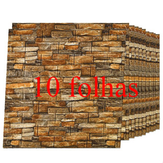 Papel de parede 3D Decoração de casa Espuma impermeável para crianças Cozinha e casa de ba...